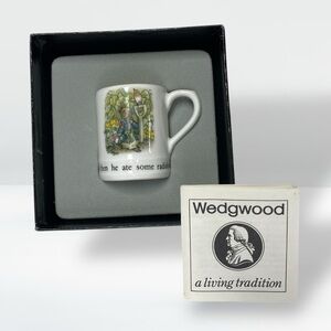 Wedgwood Beatrix Potter Peter Rabbit MINIATURE Tankard/Mug 1983 by Fred Warne